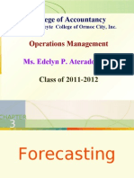 Forecasting