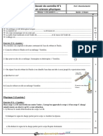 Devoir de Contrôle N°1 - Sciences Physiques - 1ère AS (2018-2019) MR Khemila Bechir