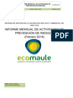 ANEXO 18 Informe de Prevención de Riesgos Feb2019