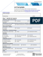 Health Safety Risk Assessment Template