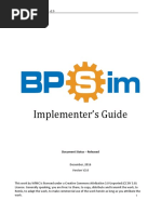 BPSim Implementer's Guide v2.0