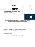 Lineamientos de Politica para El Desarrollo e Impulso Del Comercio Electronico en Colombia 2009