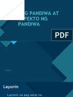 Ang Pandiwa at Aspekto NG Pandiwa