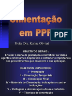 Cimentação de próteses fixas: agentes, técnicas e indicações