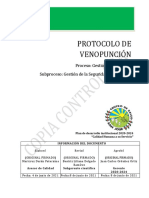 Protocolo de Venopunción.