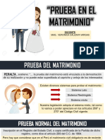 Prueba en El Matrimonio