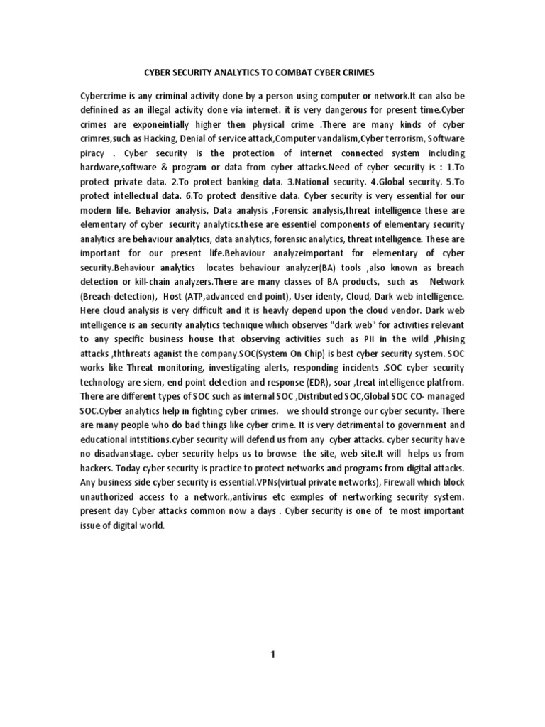 Cyber Security | PDF | Security | Computer Security