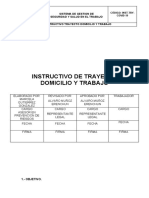 Instructivo de Trayecto Domicilio Al Trabajo (Trabajor)