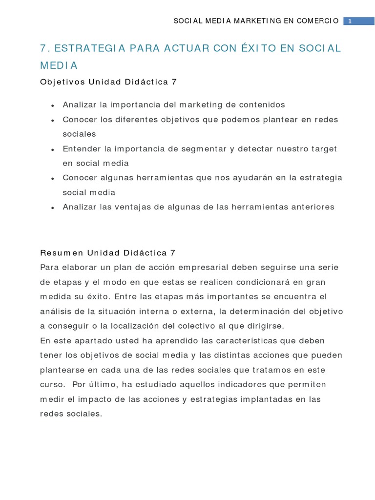 Estrategias de Marketing en Redes Sociales | PDF | Marketing | Servicio ...