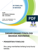 Dasar Fono Morfo Bahasa Indonesia