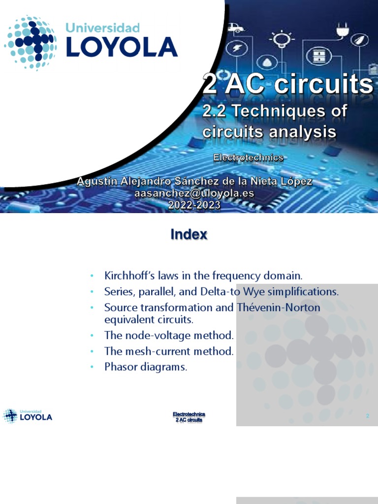 2.2 Techniques of Circuit Analysis v2 PDF Electrical Impedance