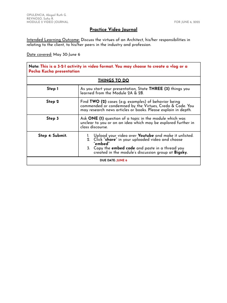 Architect's Virtues and Responsibilities Journal | PDF | Architect ...