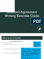 Agreement Writing Exercise Guide