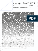 Bachelard, La Philosophie Dialoguée