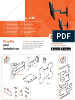 WALL3125 3145 Mounting Instruction TV Mount Vogels