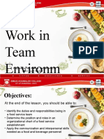 Lesson 2 Work in Team Environment