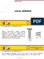 Review Notes & Sample Problems (Helical Spring)