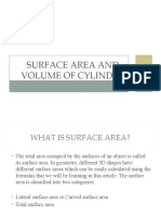 Surface Area and Volume of Cylinder