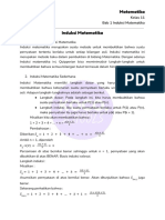 Revision Note - Matematika Kelas 11 - Induksi Matematika