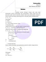 Revision Note - Matematika Kelas 11 - Barisan Dan Deret