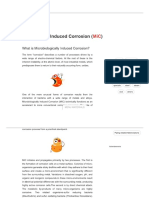 Microbiologically Induced Corrosion