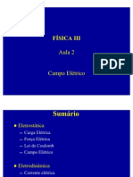 Fsica III-Aula 2 (Alunos) - Campo Eltrico