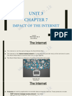 7 - Unit 3 - Impact of The Internet