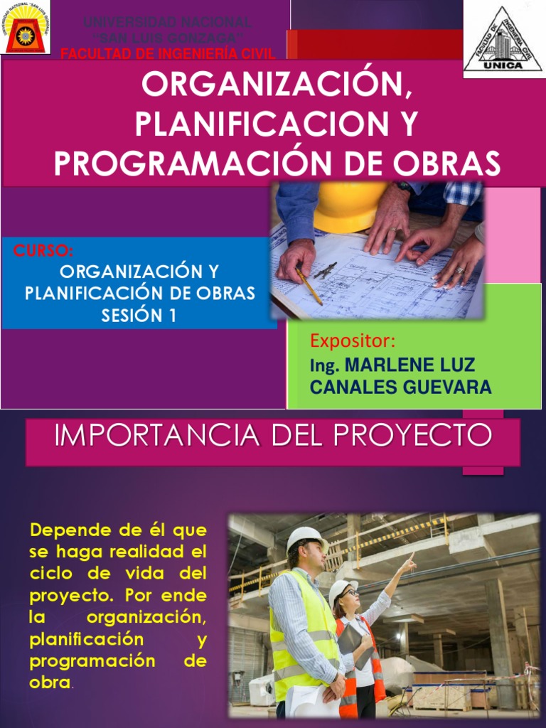 Organizacion y Planificaciòn de Obra 1 | PDF | Planificación | Business