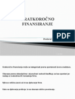 Predavanje-Kratkorocno Finansiranje