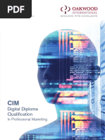 Cim Level 6 Digital Diploma in Professional Marketing