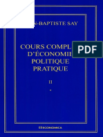 Jean-Baptiste Say Oeuvres Complètes - Cours Complet D'économie Politique Pratique en 2 Volumes (PDFDrive)