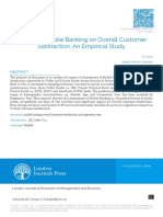 427 - Impact of Mobile Banking On Overall Customer Satisfaction An Empirical Study
