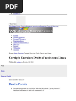 Exercices Corrigés sur Linux | PDF | Logiciel | Logiciel système