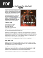 Saga - Homebrew - Behind The Threat - The Sith