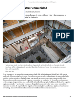 'Cohousing', Construir Comunidad - Arquitectura