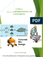 Unit 4 Mix Proportioning