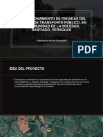 Acondicionamiento de Paradas Del Servicio de Transporte Público