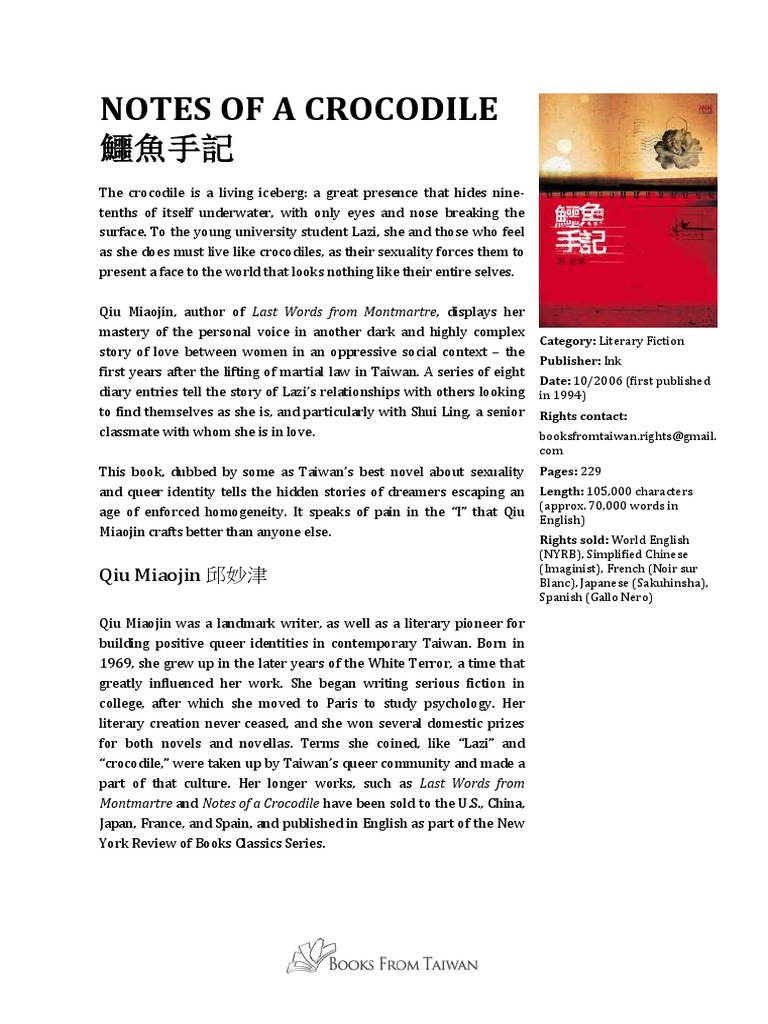 Notes of A Crocodile | PDF