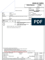 Orden de Compra Orden Numero 113964: Patagonia Glass Fecha Entrega 18/10/2022