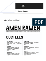 Amen Ramen 18968 Menú Restaurante - Menú Digital