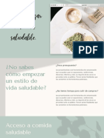 Verde y Crema Simple Ventas Marketing Presentación