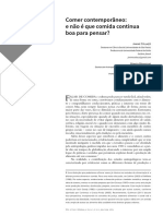 Comer Contemporaneo e Nao e Que Comida Continua Boa para Pensar