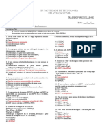 Ej Faculdade de Tecnologia em Aviação Civil: Nome: Data: - / - / - Lista 1 - Peso Balanceamento e Performance