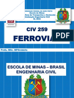 AULA CIV259  FERROVIAS Trilhos   2022