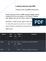 Aim - Generation of Fibonacci Series Using 8085 Microprocessor Kit