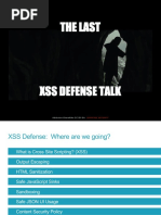 OWASP LA The Last XSS Defense Talk Jim Manico 2018 08