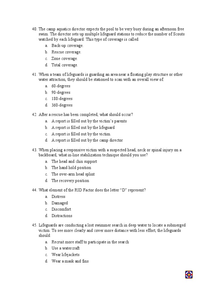 Lifeguard Techniques and Safety Protocols | PDF