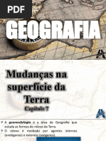 CAP. 7 - Mudanças Na Superfície Da Terra