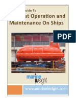 Lifeboat operations and maintenance