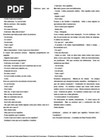 Avaliação 8a interpretação de texto BRINCADEIRA